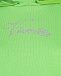 Зеленая толстовка-худи с лого из страз Vivetta | Фото 8