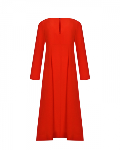 Шелковое платье с вырезом на груди, красное Dorothee Schumacher | Фото 1