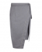 Серая юбка с асимметричным запахом Forte dei Marmi Couture | Фото 1