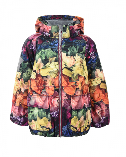 Мембранная куртка с принтом Flower Rainbow Molo | Фото 1