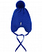 Синяя шапка с меховым отворотом Il Trenino | Фото 2