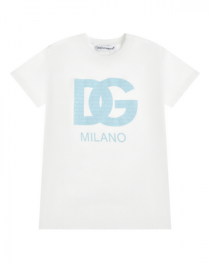 Футболка с принтом лого Dolce&Gabbana | Фото 1