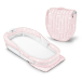 Складная кроватка Baby Delight розовая с надписями  | Фото 1