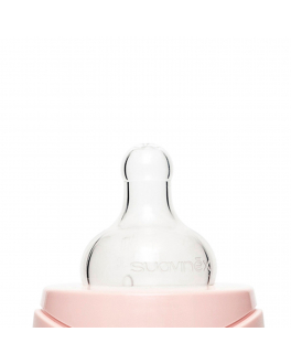 Бутылка 240 мл с круглой силикиновой соской, стекло Hugge Baby Suavinex , арт. 3800683HBPKWAND | Фото 2