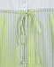 Платье с зеленой юбкой в полоску Pietro Brunelli | Фото 9