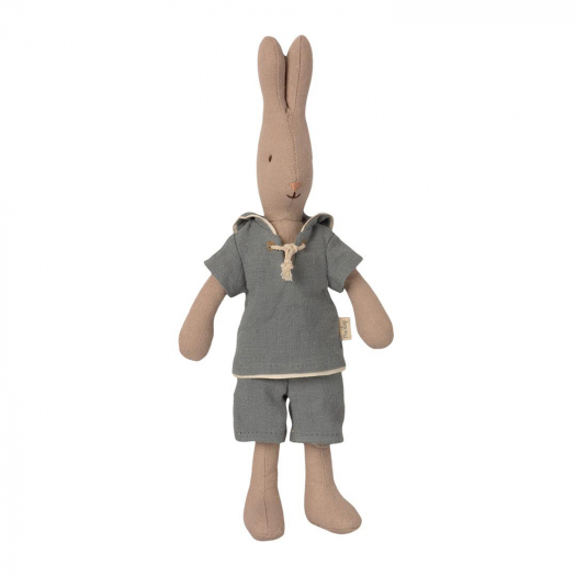 Мягкая игрушка Кролик, размер 1, моряк в серо-голубом костюме Maileg | Фото 1