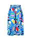 Синяя юбка с абстрактным принтом Stella McCartney | Фото 3