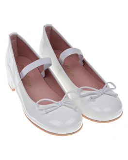 Белые туфли с бантом Pretty Ballerinas Белый, арт. 48.401 BLANCO | Фото 1