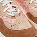 Розовые кроссовки с замшевыми вставками Fendi | Фото 6