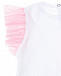 Белая футболка с розовыми рукавами IL Gufo | Фото 3