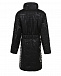 Черное двухсторонее пальто с поясом Emporio Armani | Фото 2