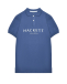 Футболка-поло лого на груди синяя Hackett London | Фото 1