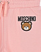 Розовые спортивные брюки на кулиске Moschino | Фото 3