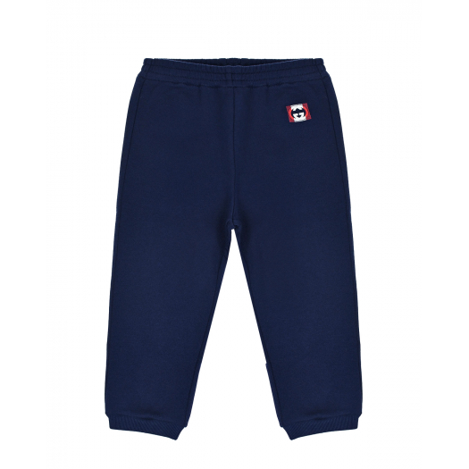 Темно-синие спортивные брюки с логотипом GUCCI | Фото 1