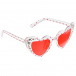 Красные очки с оправой в виде сердечек Monnalisa | Фото 1