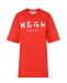 Красное платье-футболка MSGM | Фото 1