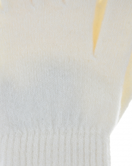 Белые перчатки из кашемира Yves Salomon , арт. 21WAA508XXCARD C11 | Фото 2
