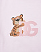 Светло-розовая футболка с принтом &quot;леопард&quot; Dolce&Gabbana | Фото 3