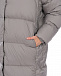 Серое стеганое пальто с капюшоном ADD | Фото 9