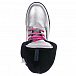 Серебристые ботинки с розовыми шнурками Rondinella | Фото 5