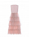 Розовое платье с многоярусной юбкой Eirene | Фото 3