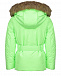 Куртка салатового цвета с отделкой эко-мехом Poivre Blanc | Фото 2