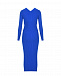 Синее платье облегающего кроя Pietro Brunelli | Фото 6