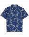 Синяя рубашка со сплошным лого GCDS | Фото 2
