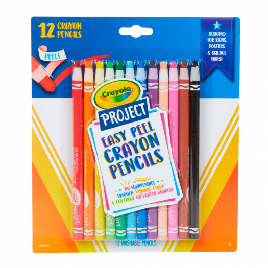 Восковые карандаши не требующие заточки, 12 шт. Crayola | Фото 1