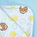 Голубое одеяло с принтом &quot;медвежата&quot;, 71x71 см Moschino | Фото 4