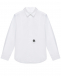Рубашка с черным лого, белая Roberto Cavalli | Фото 1