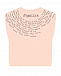 Розовая футболка с лого на спине Moncler | Фото 2