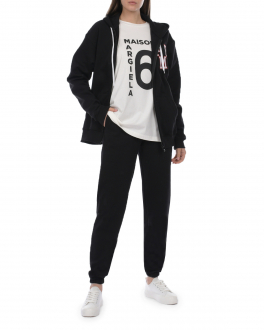 Черная спортивная куртка с лого Forte dei Marmi Couture Черный, арт. 22WF4282 999 | Фото 2