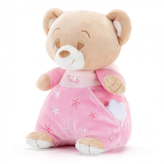 Мягкая игрушка Мишка в розовом для малышей, 12x18x11 Trudi | Фото 1