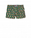Зеленые шорты для купания с принтом &quot;Санта Клаус&quot; Saint Barth | Фото 2