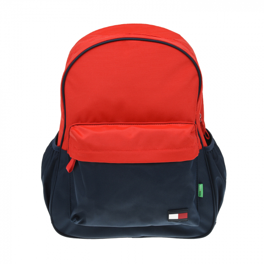 Сине-красный рюкзак с пеналом, 41x31x13,5 cм Tommy Hilfiger | Фото 1