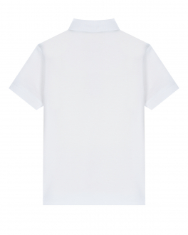 Белая футболка-поло с патчем &quot;орел&quot; Emporio Armani Белый, арт. 3L4FAU 1JTKZ 0100 | Фото 2