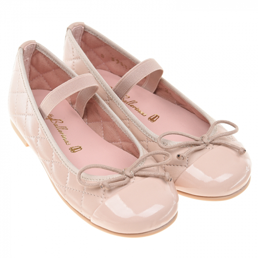 Стеганые туфли пудрового цвета Pretty Ballerinas | Фото 1