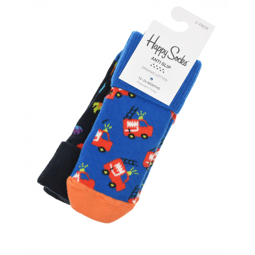 Носки с защитой 2 шт, синий/темно-синий Happy Socks | Фото 1