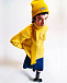 Желтый шарф с имитацией перчаток 190х8 см Vivetta | Фото 2