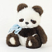 Мягкая игрушка Панда тедди из меха норки, 20 см Carolon | Фото 2