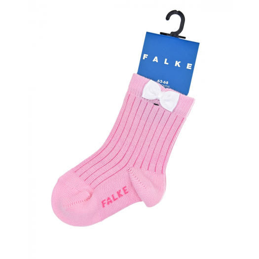 Розовые носки с бантом Falke | Фото 1
