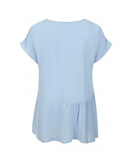 Голубая блуза с воланом для беременных Attesa , арт. 4554/022 120 POWDER | Фото 2