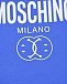 Синяя футболка без рукавов Moschino | Фото 3