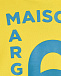 Желтая толстовка-худи с голубым лого MM6 Maison Margiela | Фото 3