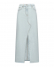 Джинсовая юбка с разрезом MSGM | Фото 1