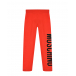 Красные леггинсы с логотипом Moschino | Фото 1