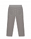 Велюровые брюки серого цвета IL Gufo | Фото 2