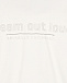 Белая толстовка-худи с принтом &quot;Dream out loud&quot; Brunello Cucinelli | Фото 3