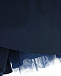 Темно-синяя юбка из габардина Monnalisa | Фото 4